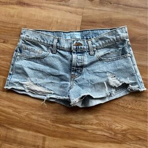 Distressed Denim Shorts - Revice